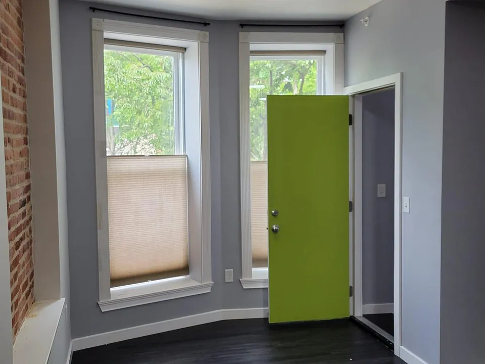 Maryland Ave bay window and entry door